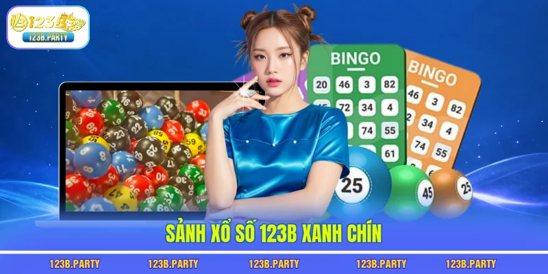 Xổ Số 123B 1 Sảnh xổ số 123B xanh chín